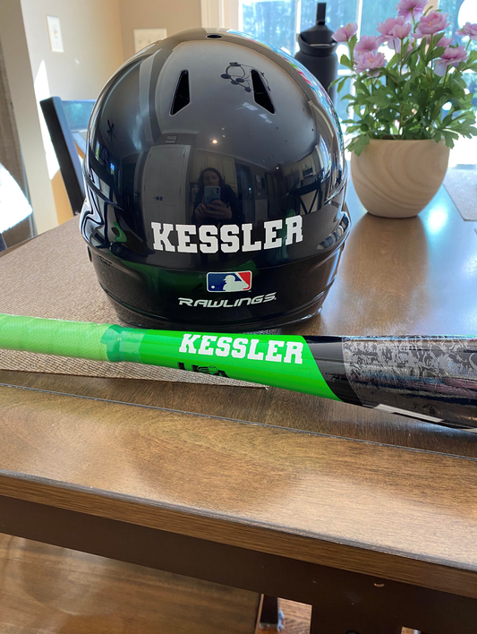 Custom labeled sports equipment