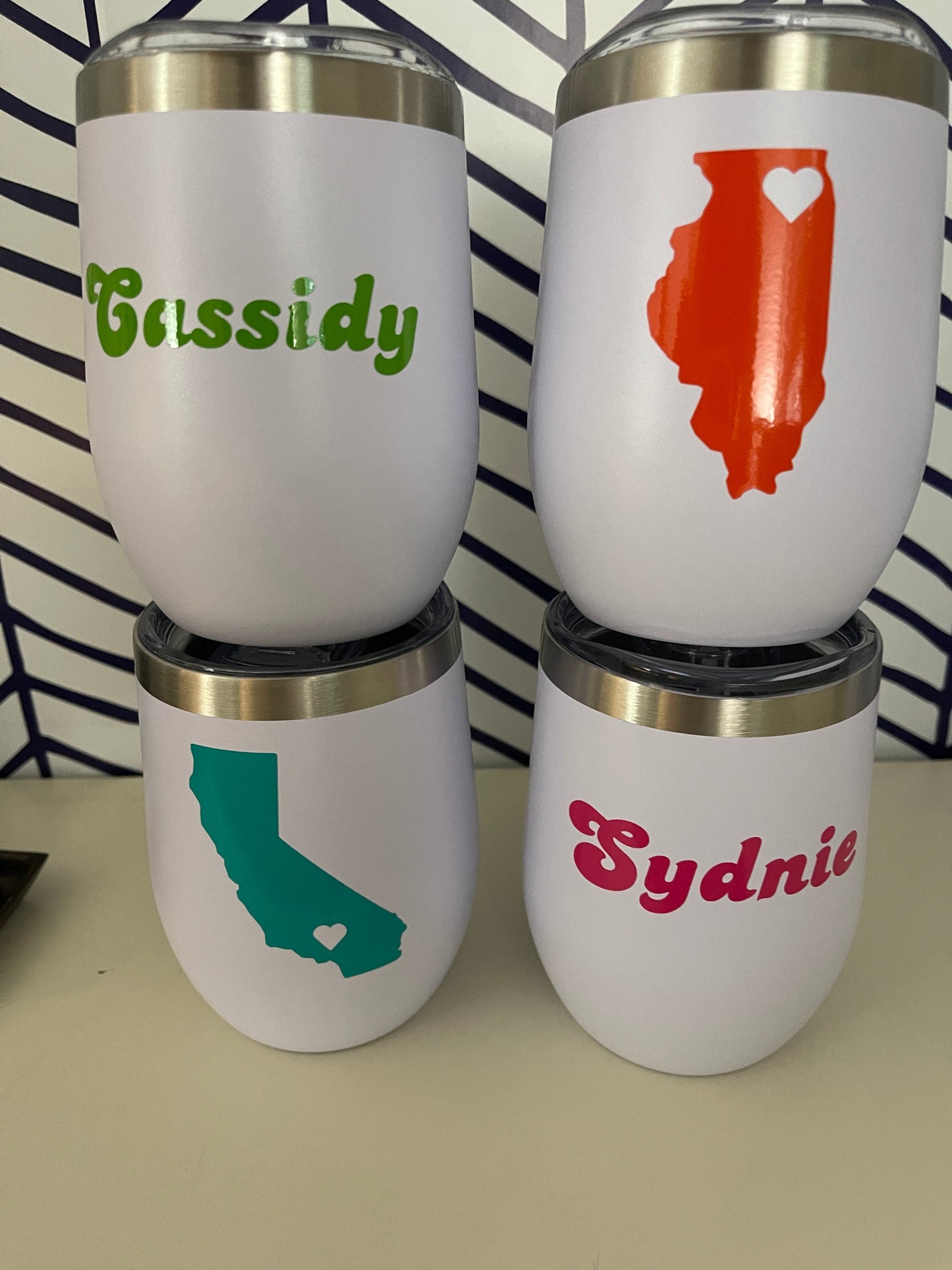 Custom State Shape Drinkware – Personalized Tumblers, Wine Glasses & Barware Everything Labeled