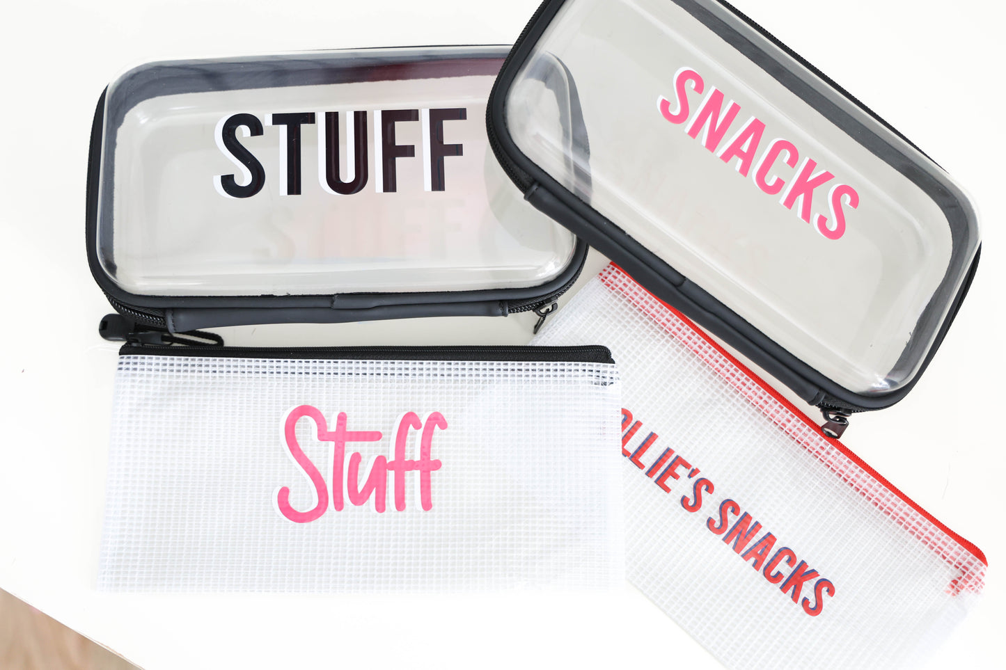 Hard Plastic Zippered Cases