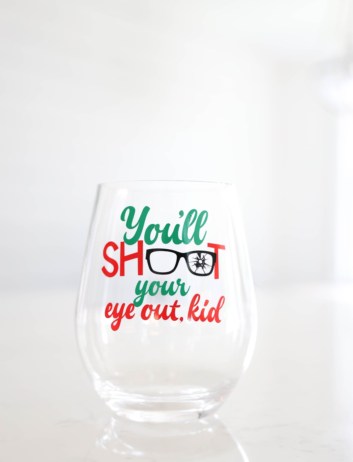 Holiday Acrylic Wine Glasses | Gifts for Movie Lovers