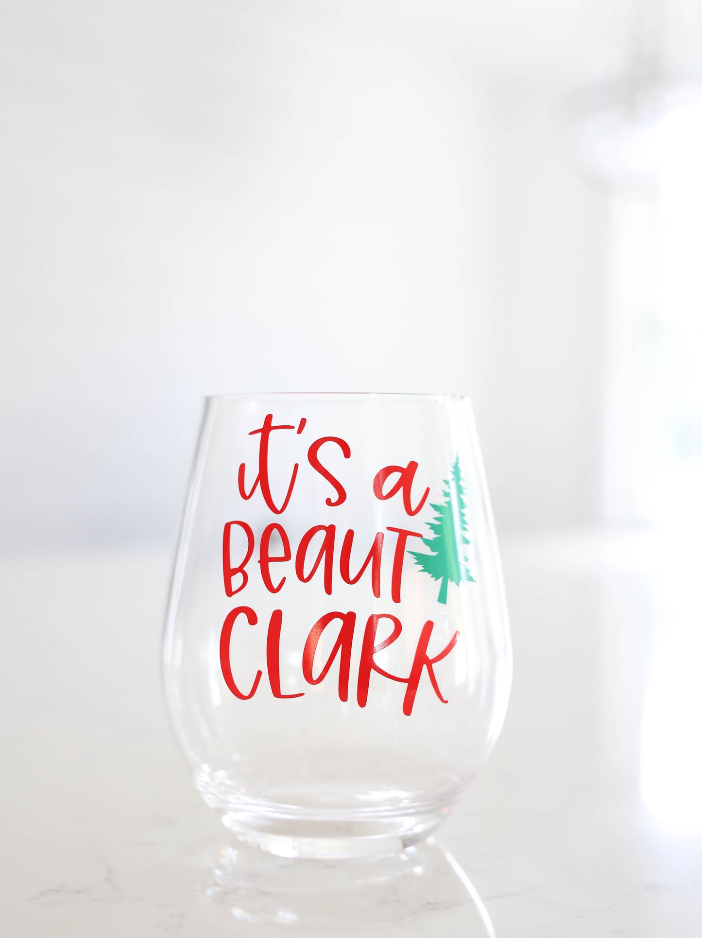 Holiday Acrylic Wine Glasses | Gifts for Movie Lovers