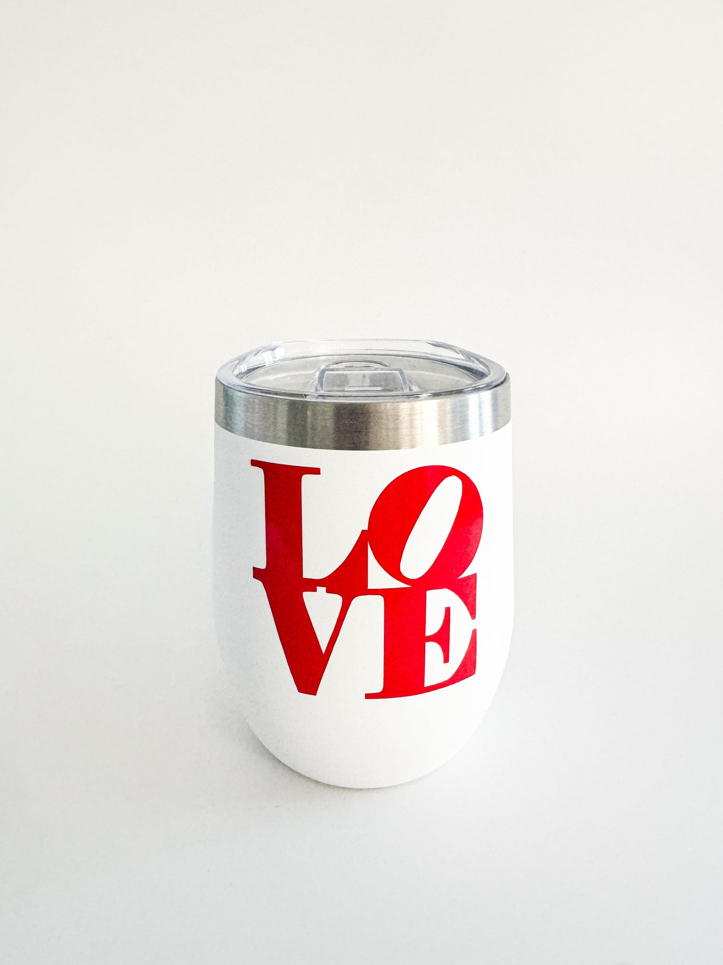 Valentine's Day Stainless Steel Tumbler | LOVE Insulated Stemless Gift Everything Labeled