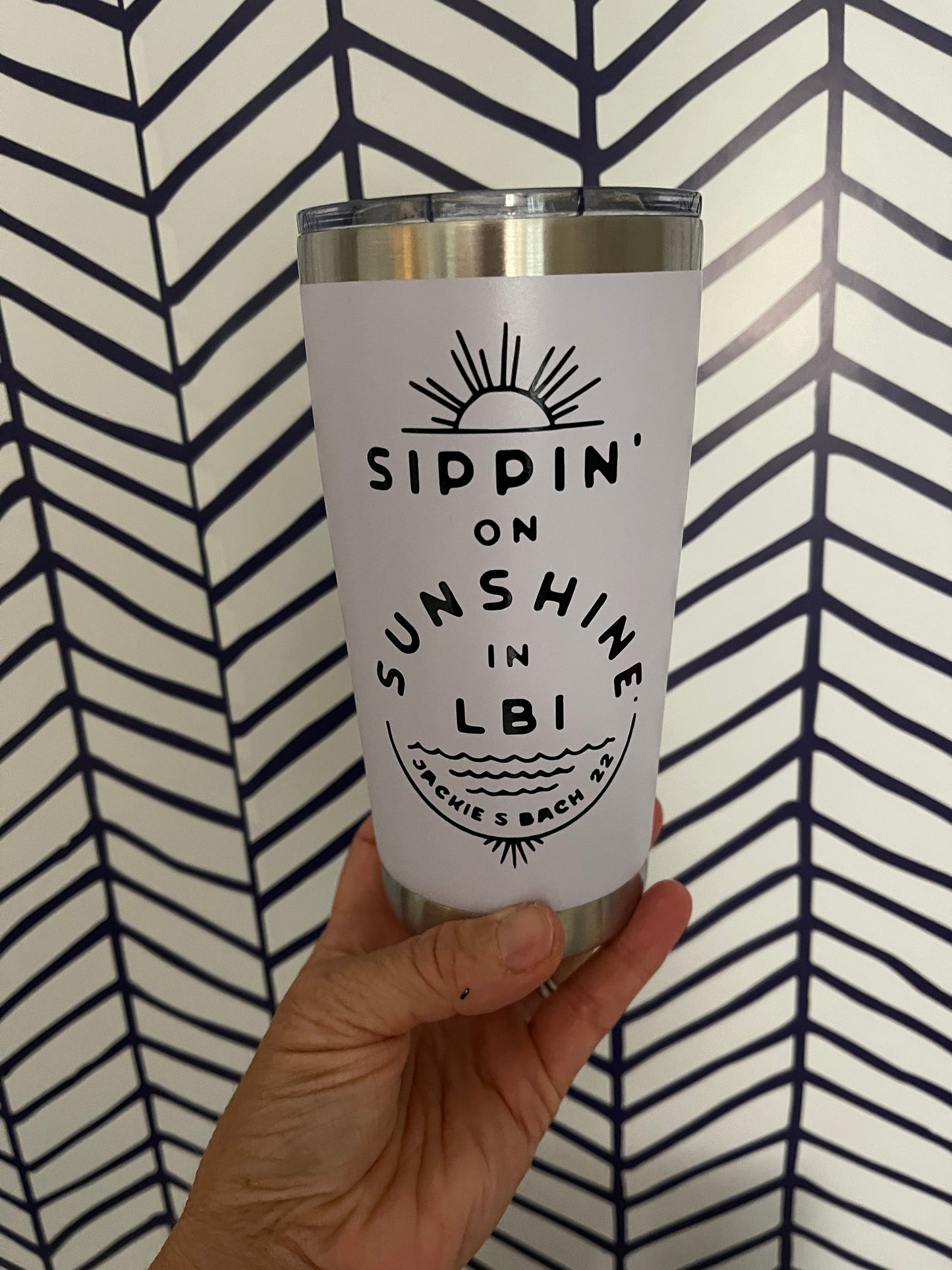 Custom Tall Stainless Steel Tumbler with Lid