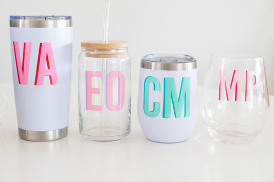Monogramed Tumblers