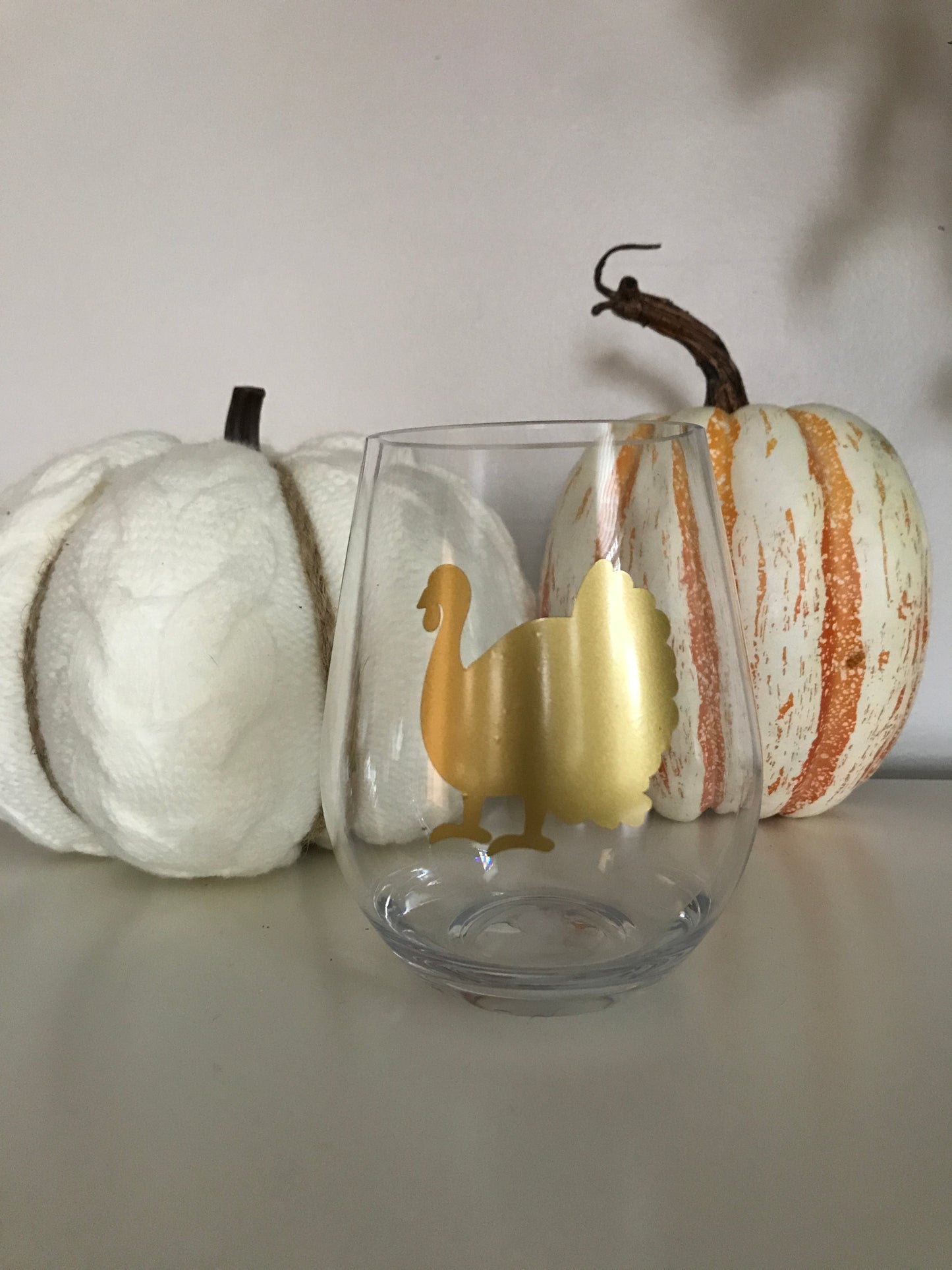 Thanksgiving & Friendsgiving Acrylic Wine Glasses