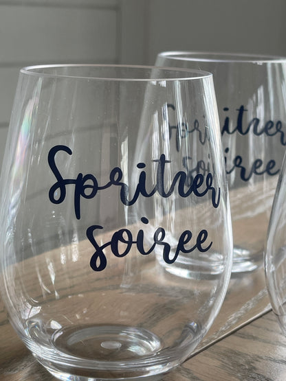 Custom Acrylic Wine Glasses | Personalized Stemless Wine Glass