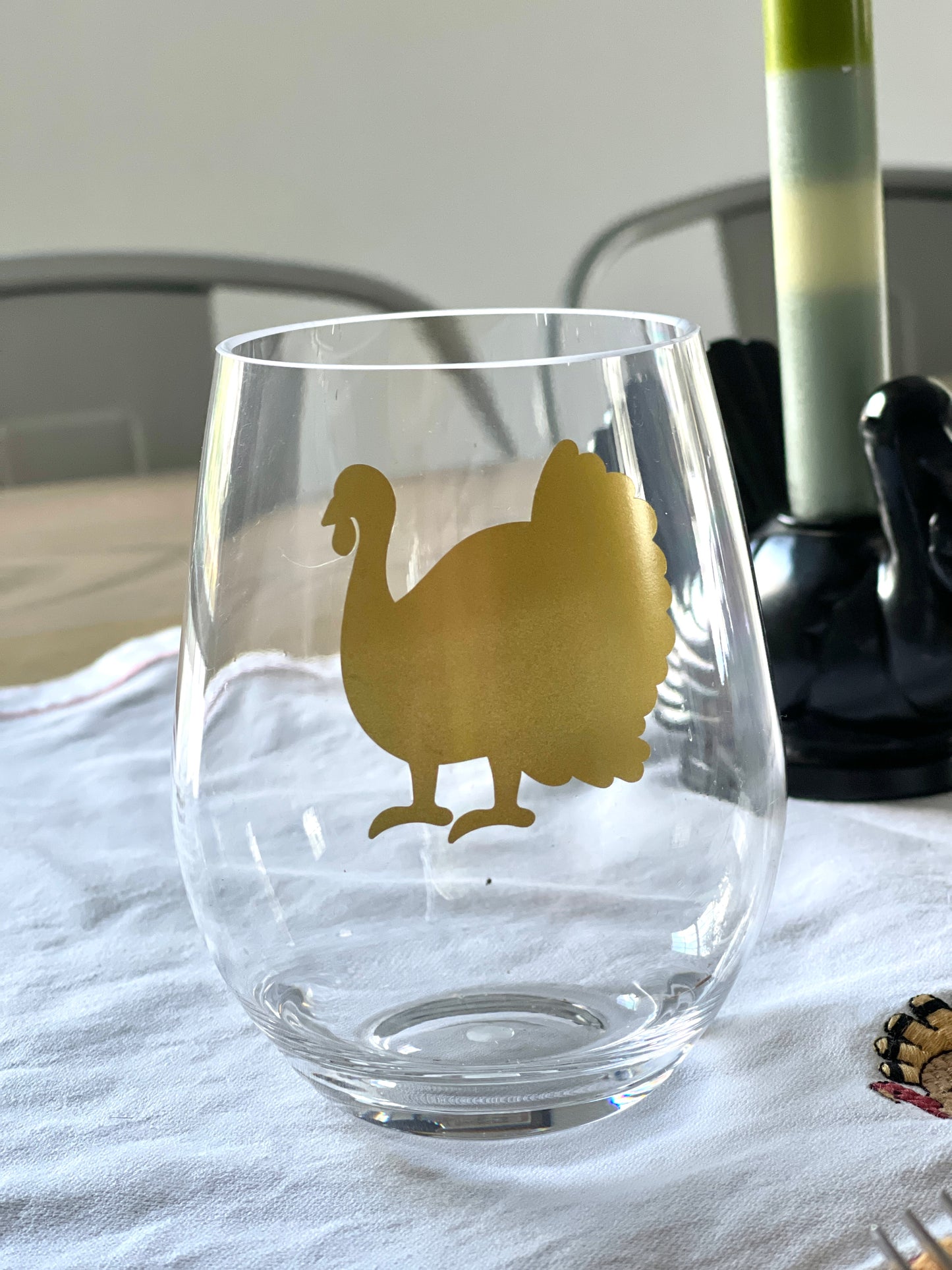 Thanksgiving & Friendsgiving Acrylic Wine Glasses