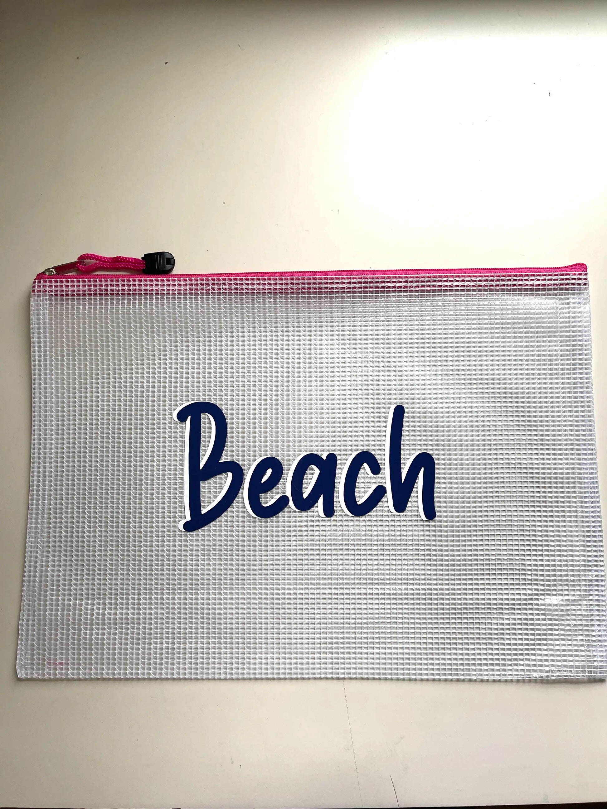 Custom Shadow Monogram Zipper Pouches Everything Labeled