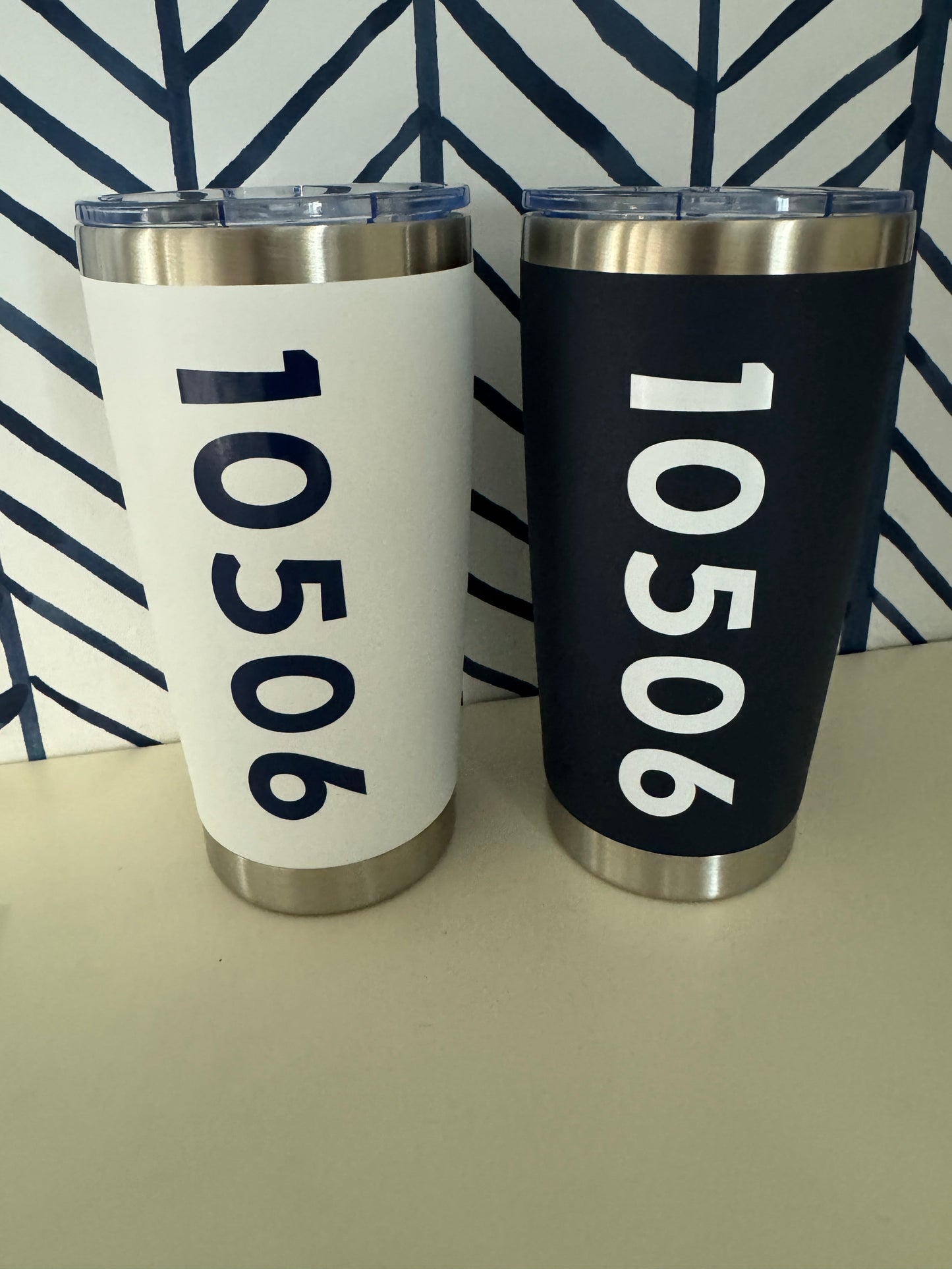 Custom Zip Code Drinkware | Personalized Hometown Tumblers, Glasses & Wine Cups Everything Labeled