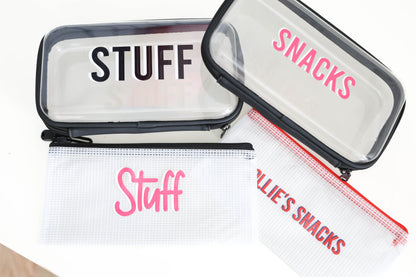 Hard Plastic Zippered Cases