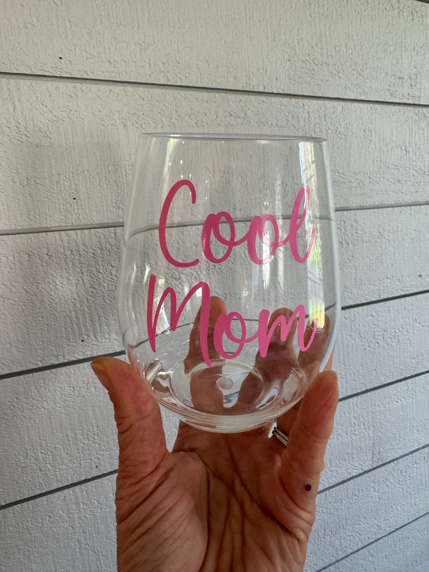 Cool Mom Acrylic Wine Glass