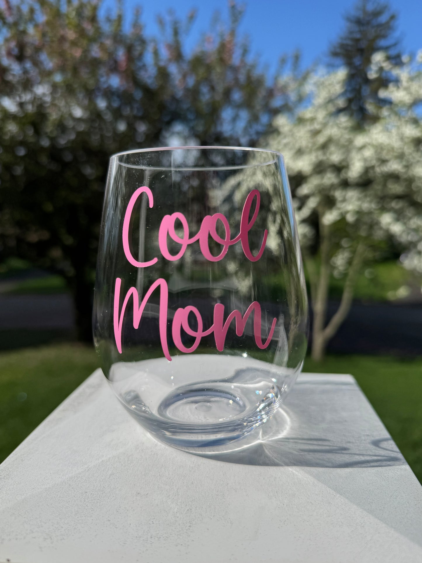 Cool Mom Acrylic Wine Glass