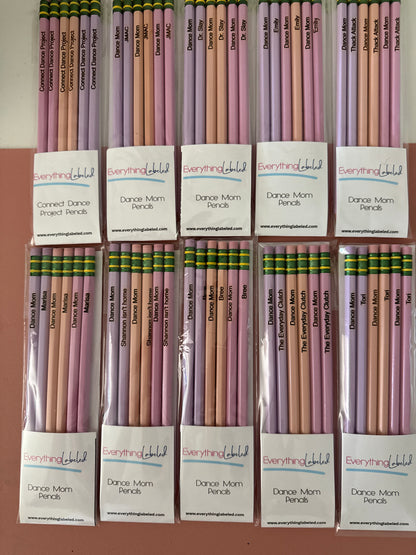 Custom Engraved Ticonderoga Pencils  | 6 or 12 Pack of Pencils | Pastel Pencils