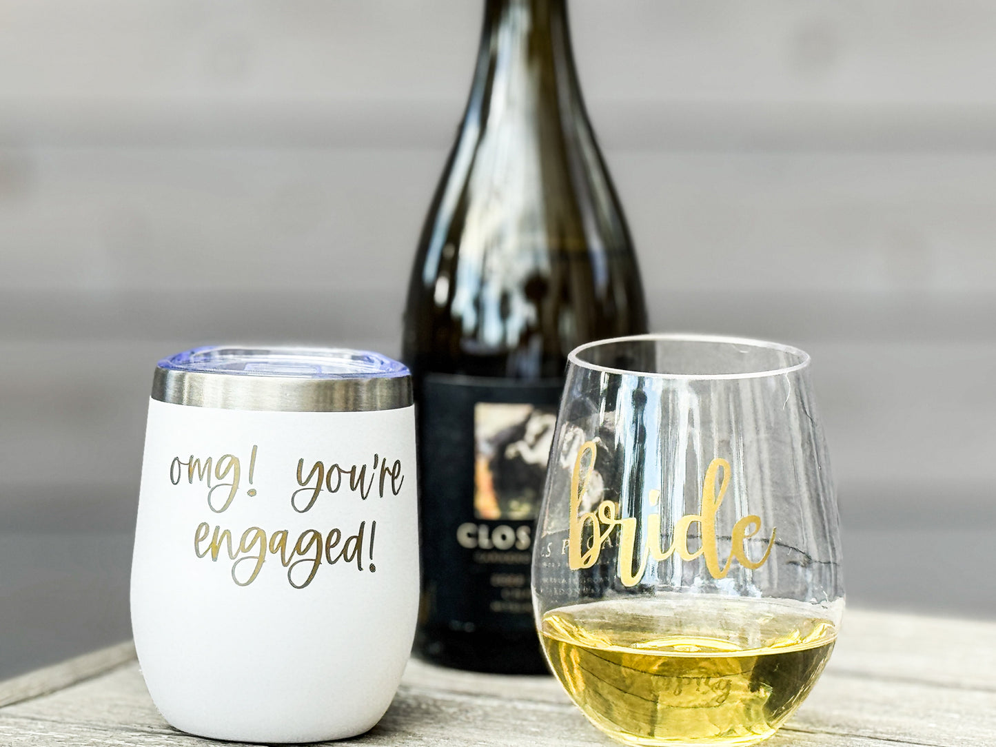 Engagement Tumbler Everything Labeled