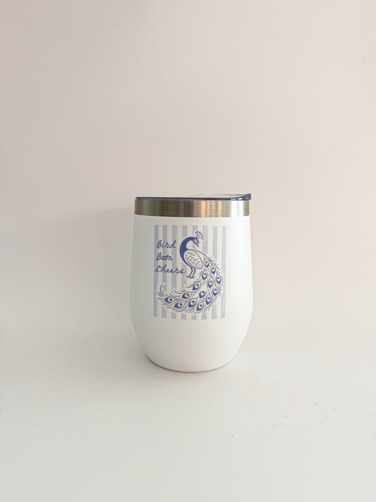 Mahjong Stainless Steel Tumbler SS Bird bam cheers Everything Labeled
