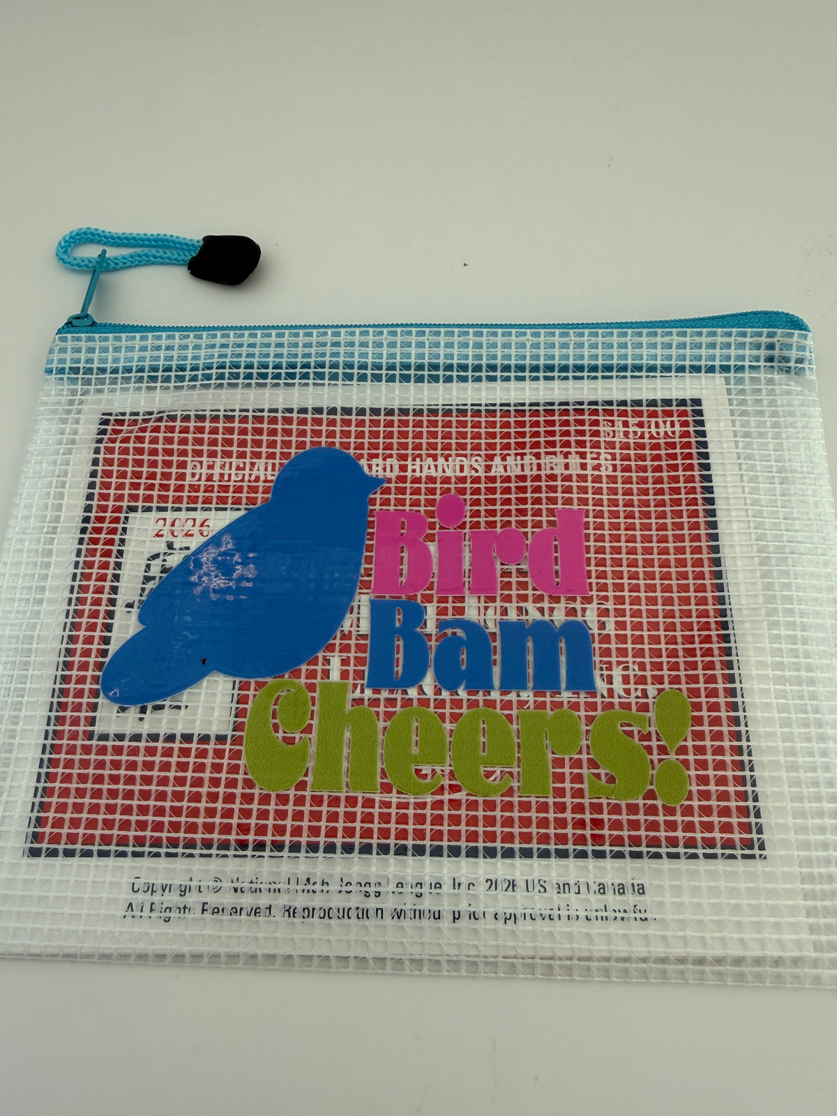 Bird Bam Cheers Mahjong Card Pouch Everything Labeled