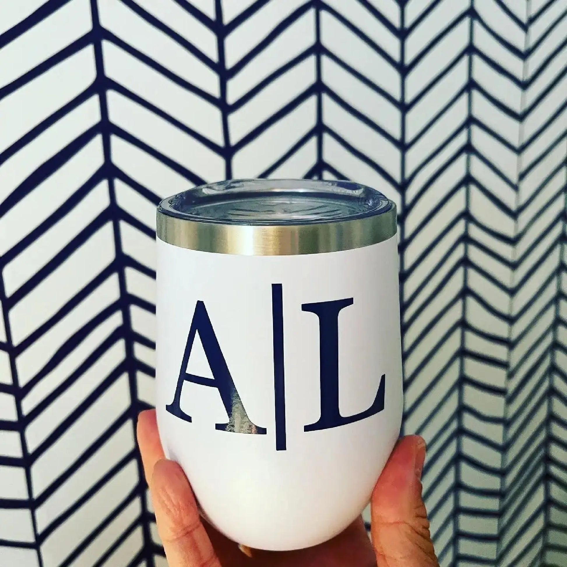 Custom Stainless Steel Tumbler with Lid Everything Labeled