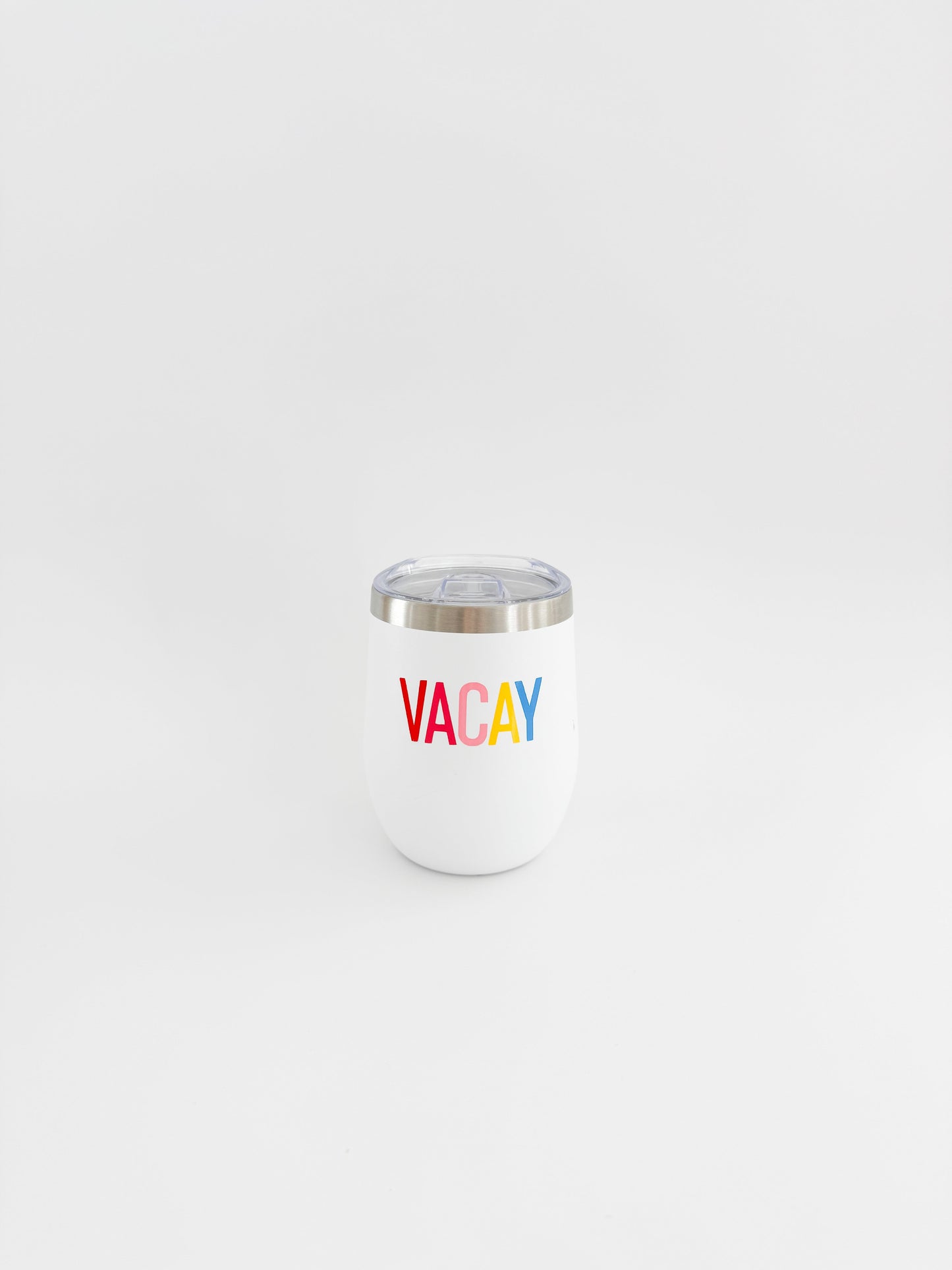 Vacay Stainless Steel Tumbler – 12 oz Insulated Vacation Drinkware Everything Labeled