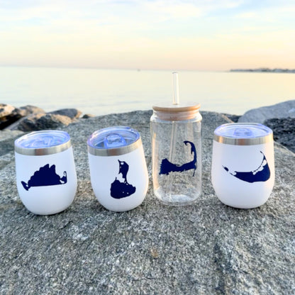 Island Collection Drinkware – Nantucket, Cape Cod, Martha’s Vineyard & Block Island Everything Labeled