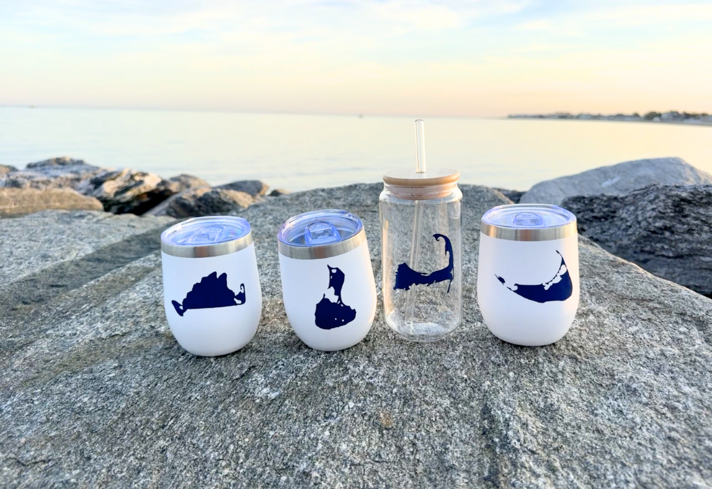Island Collection Drinkware – Nantucket, Cape Cod, Martha’s Vineyard & Block Island Everything Labeled