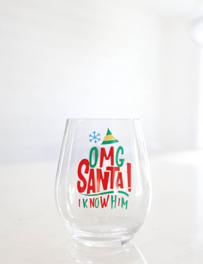 Holiday Acrylic Wine Glasses | Gifts for Movie Lovers
