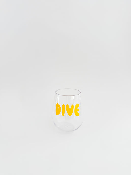 Pool Acrylic Wine Glasses