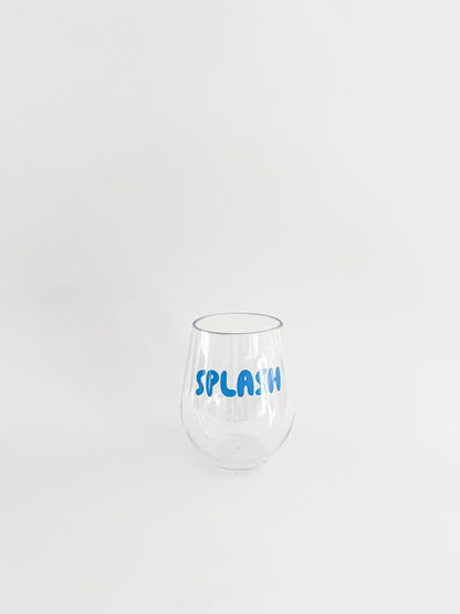 Pool Acrylic Wine Glasses