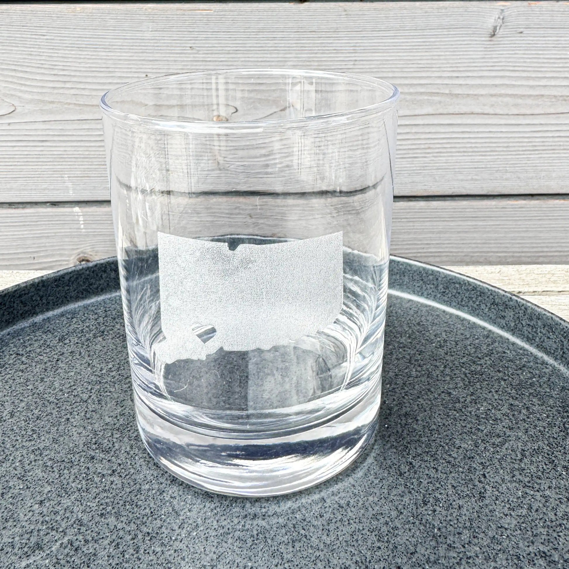 Custom Laser Engraved Rock Glass - 13 oz heavy base personalized whiskey glass