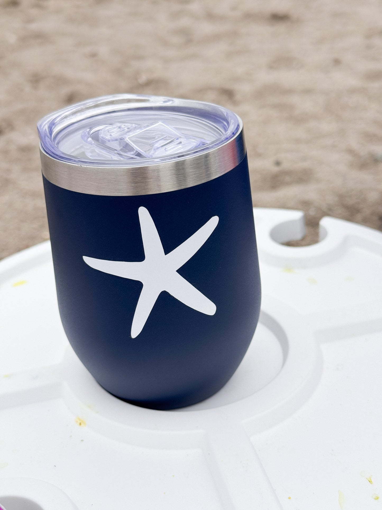 Custom Stainless Steel Tumbler with Lid | Personalized 12 oz Stemless Tumbler Everything Labeled