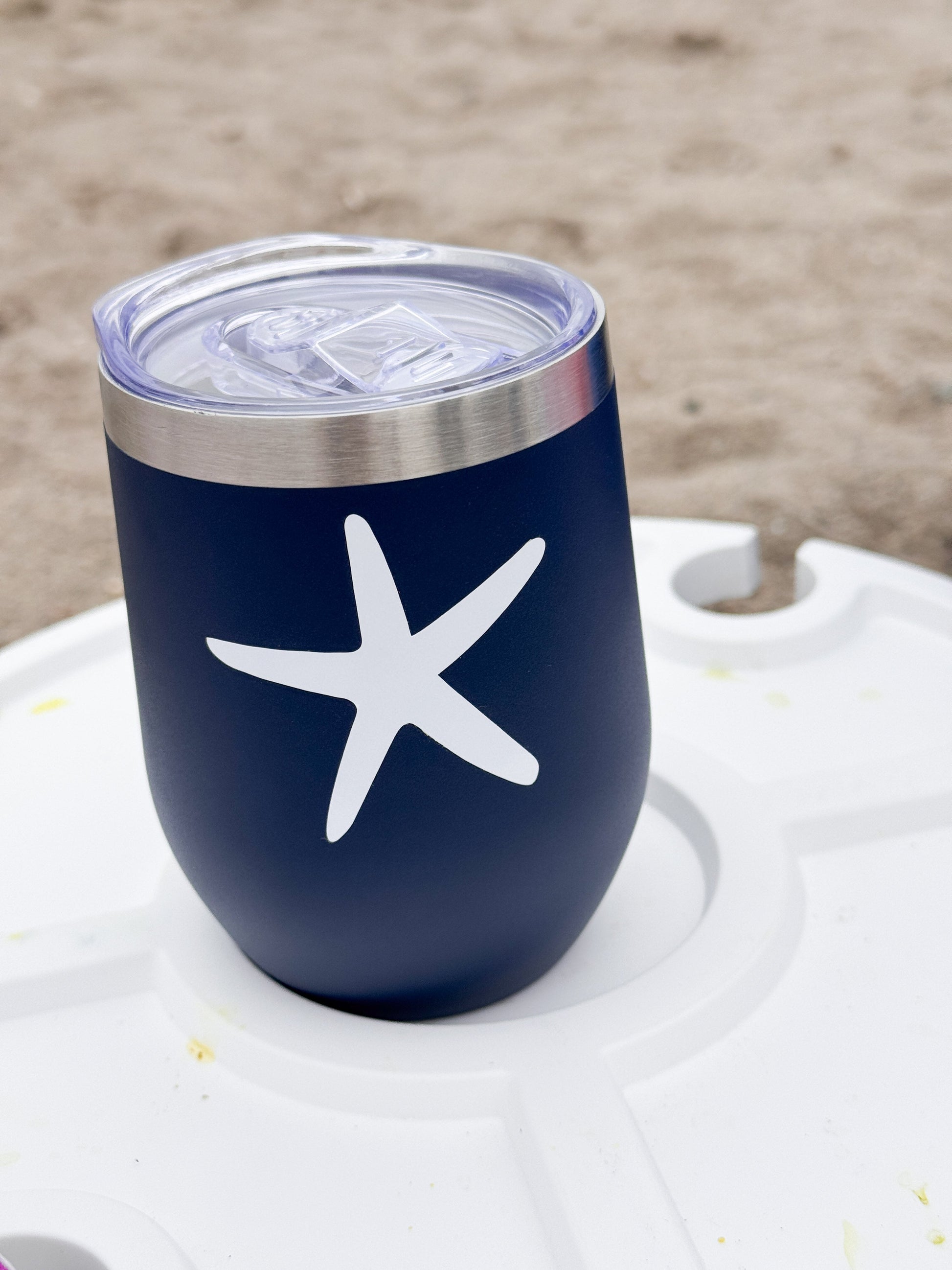 Custom Stainless Steel Tumbler with Lid | Personalized 12 oz Stemless Tumbler Everything Labeled