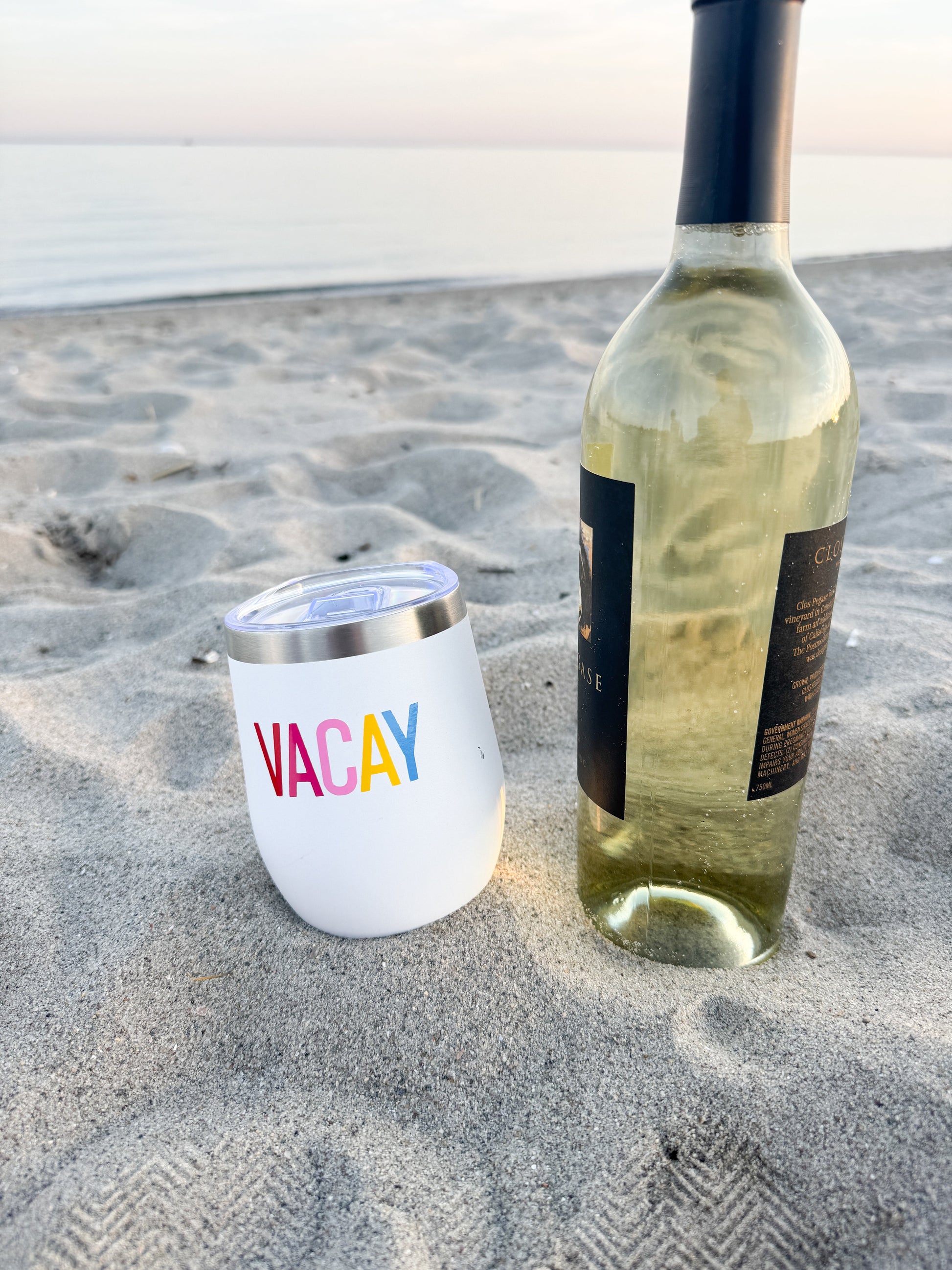 Vacay Stainless Steel Tumbler Everything Labeled