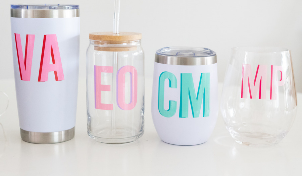 Shadow Monogram Tumblers