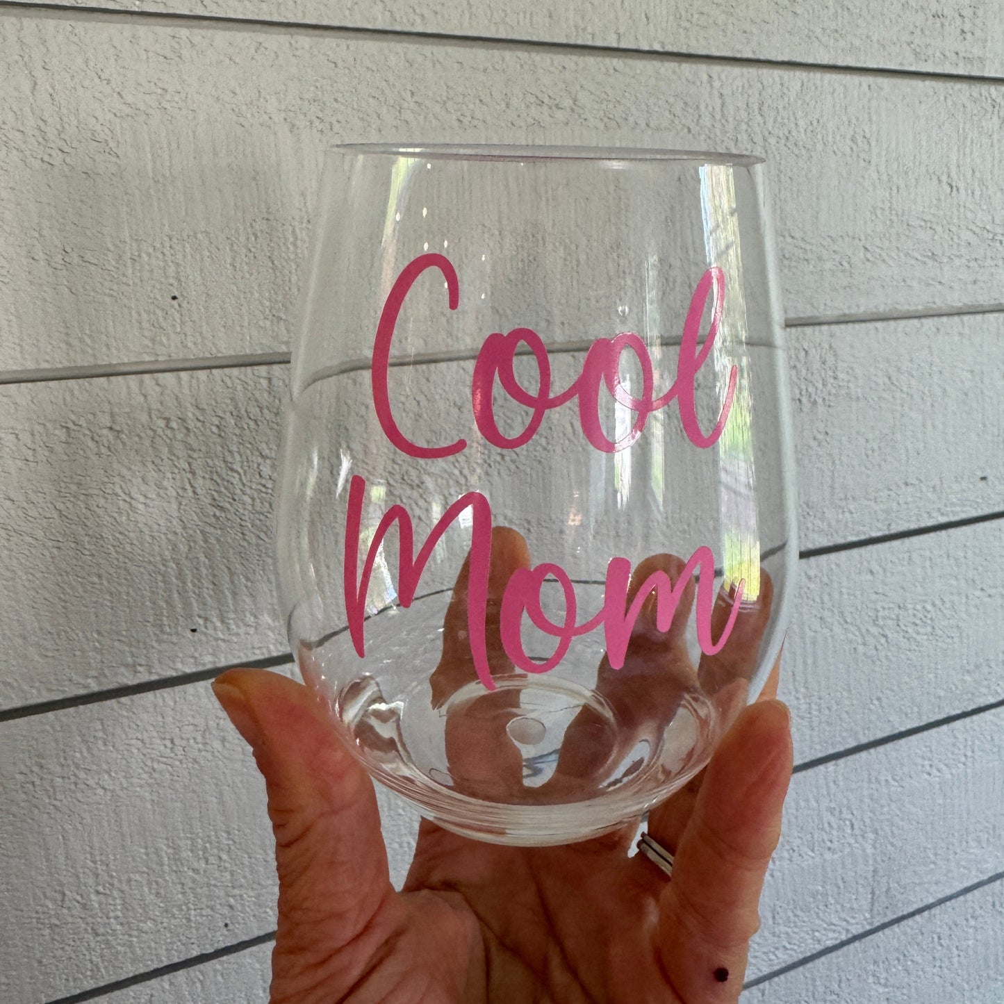 Cool Mom Acrylic Wine Glass: Practical Style for Every Mother Everything Labeled