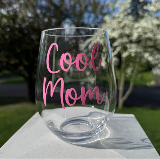 Cool Mom Acrylic Wine Glass: Practical Style for Every Mother Everything Labeled