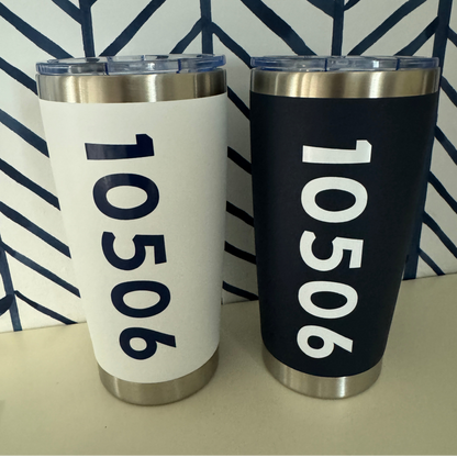 Custom Zip Code Drinkware | Personalized Hometown Tumblers, Glasses & Wine Cups Everything Labeled