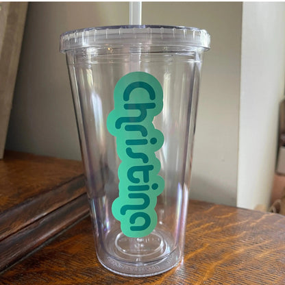 Custom Name Labels Your Water Glass Everything Labeled