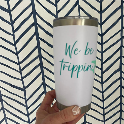 Custom Tall Stainless Steel Tumbler with Lid Everything Labeled