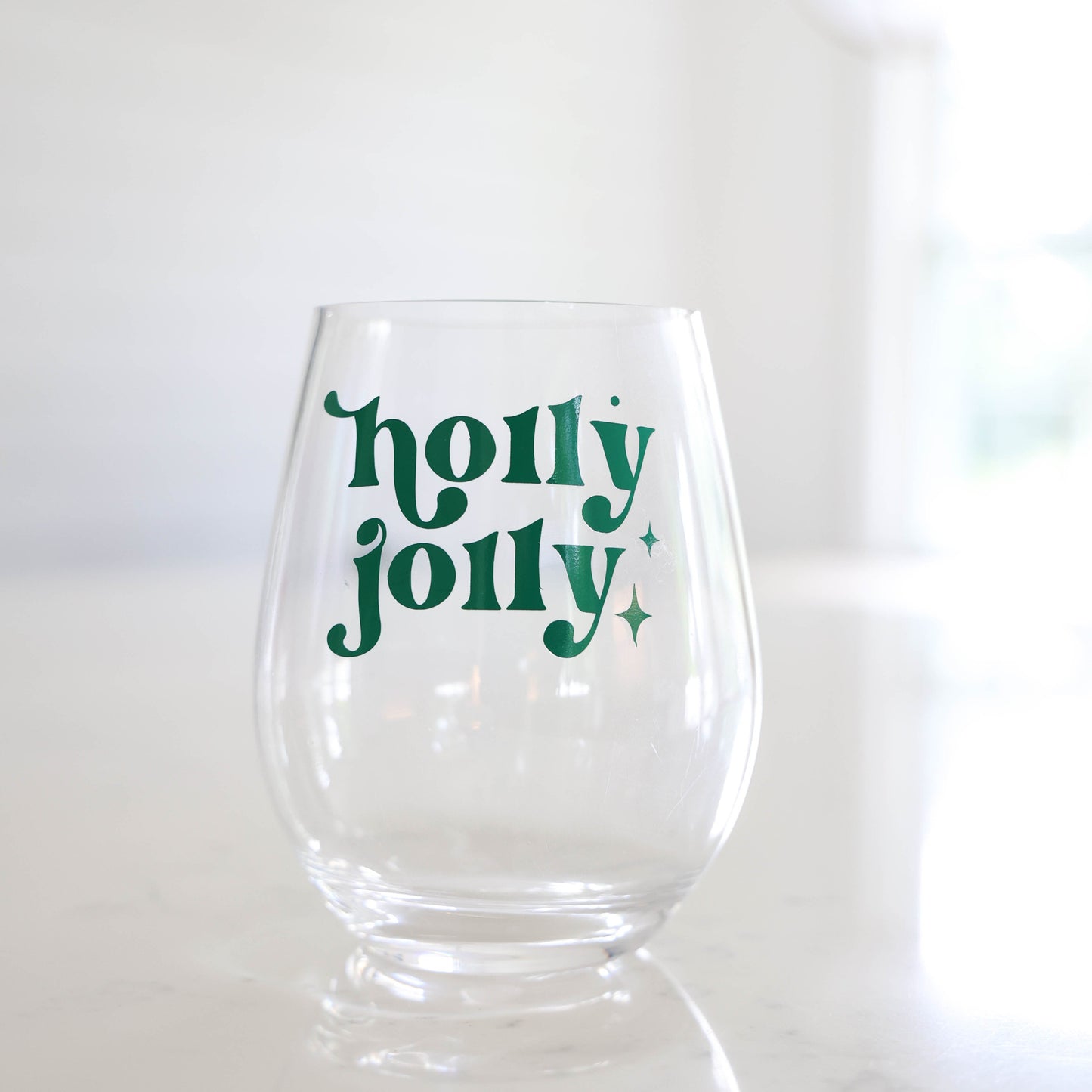 Holiday Acrylic Wine Glasses | Perfect Christmas Hostess Gift Everything Labeled