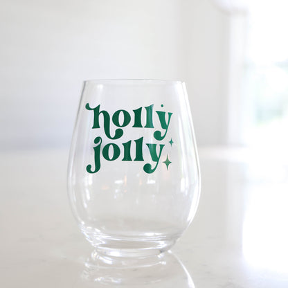 Holiday Acrylic Wine Glasses | Perfect Christmas Hostess Gift Everything Labeled