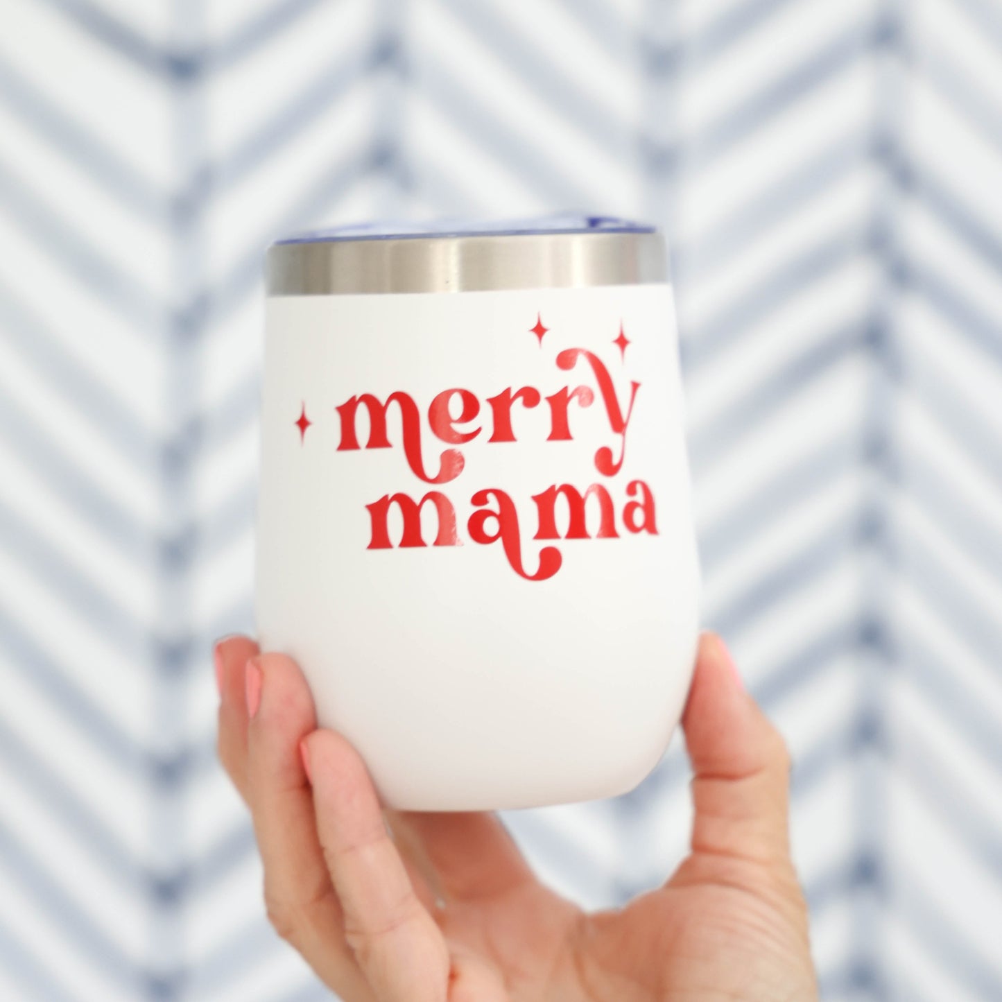 Merry Mama Christmas Tumbler | Festive Holiday Drinkware Everything Labeled