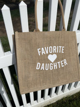 Load and play video in Gallery viewer, Favorite Daughter Jute Bag
