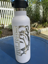 Load and play video in Gallery viewer, RLMS Skinny Water Bottle Personalized Lasered Engraved
