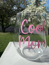 Load and play video in Gallery viewer, Cool Mom Acrylic Wine Glass
