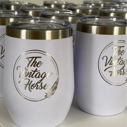 Custom Logo Drinkware – Personalized Company Logo Tumblers, Glasses & Mugs Everything Labeled