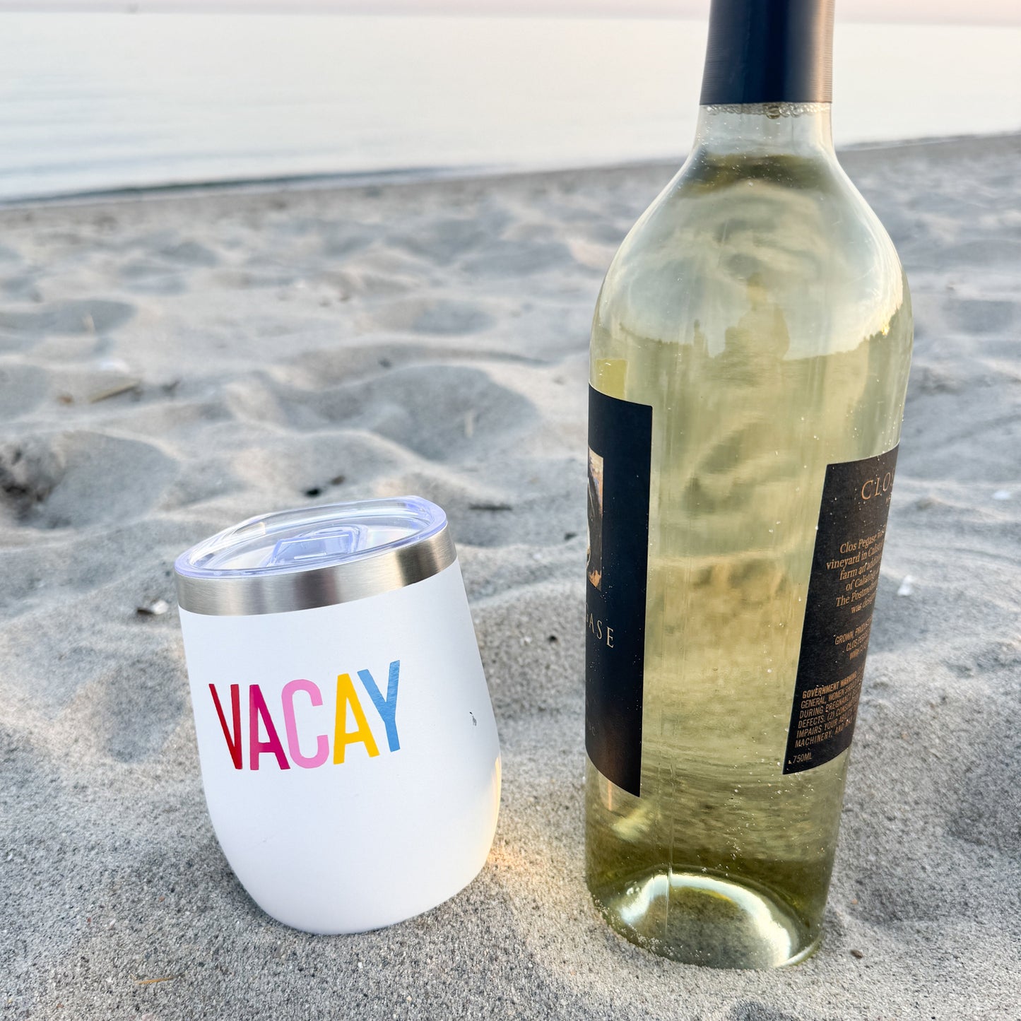Vacay Stainless Steel Tumbler Everything Labeled