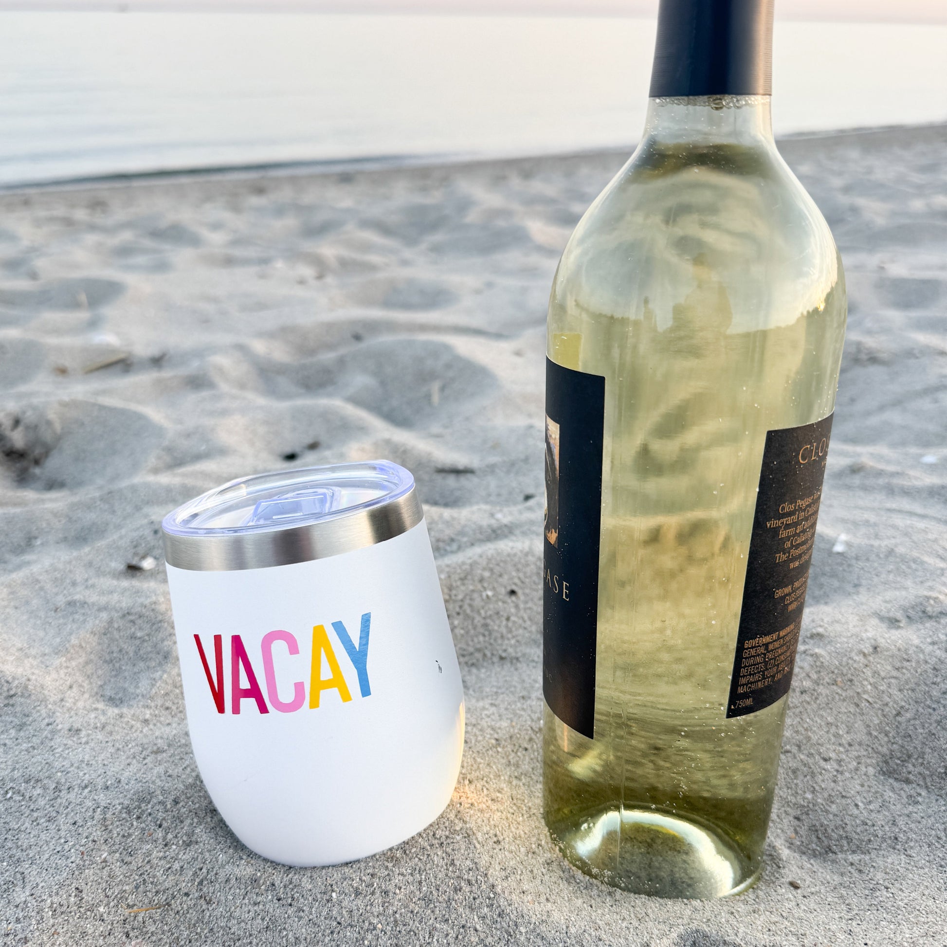 Vacay Stainless Steel Tumbler Everything Labeled
