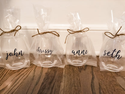 Custom Acrylic Wine Glasses