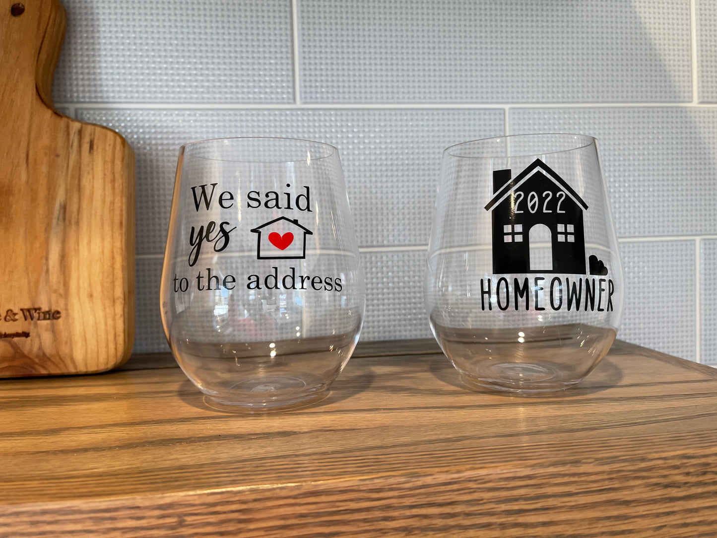Custom Acrylic Wine Glasses