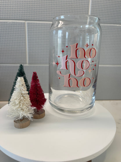 Custom Glass Mugs with Bamboo Lid and Straw
