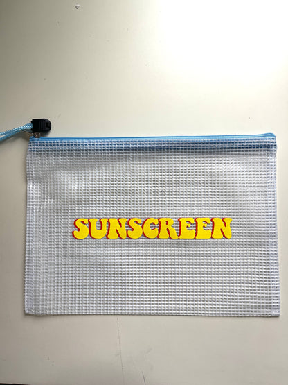 Custom Shadow Monogram Zipper Pouches
